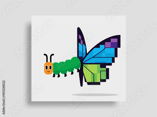 Whimsical Digital Butterfly Design