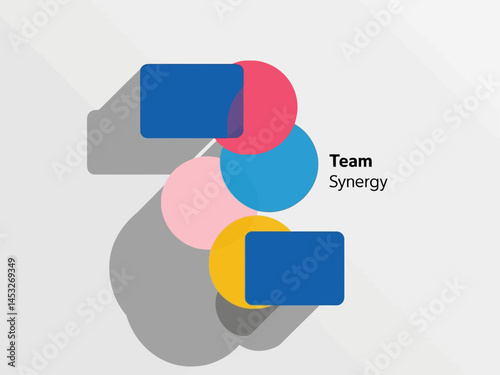 Cohesive Dynamics: A Colorful Abstract Concept