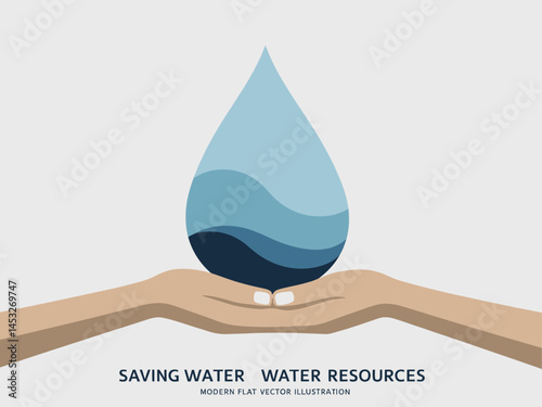 Sustainable Water Conservation Concept