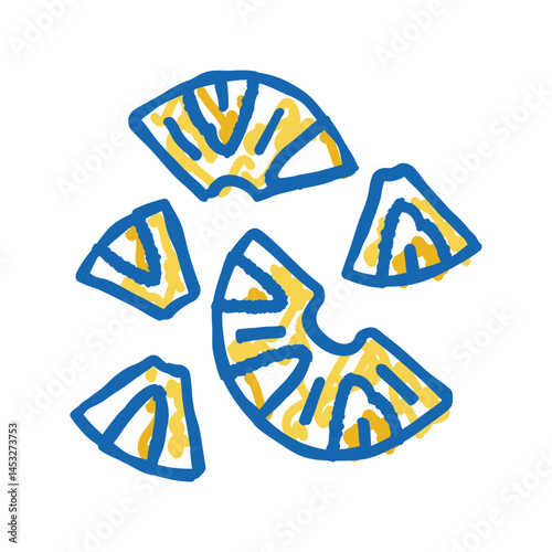 slices pineapple icon doodle illustration