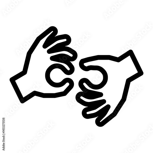 signlanguage Line Icon