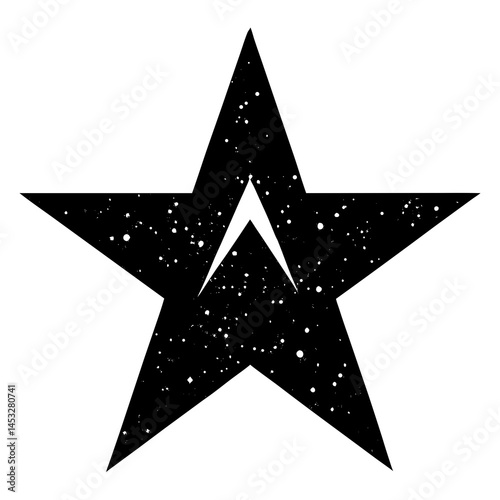 Independence Day USA star graphic—digital download for use in patriotic design and print crafts.