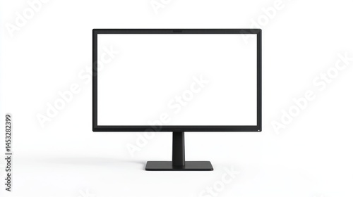 Wallpaper Mural Thin black bezel computer monitor with blank digital screen on white background Torontodigital.ca