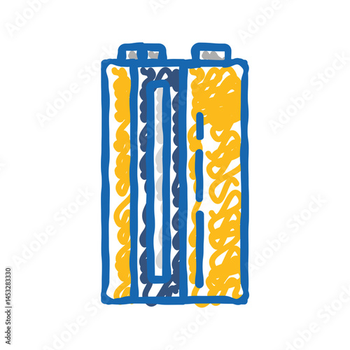 pp3 battery power energy icon doodle illustration