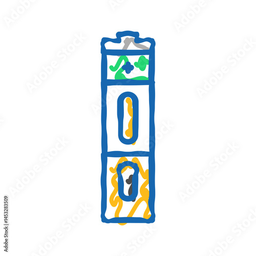 aa battery power energy icon doodle illustration