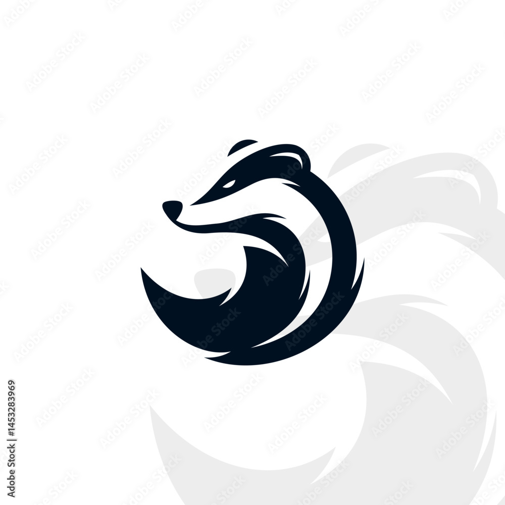 Obraz premium Badger logo on isolated background v34