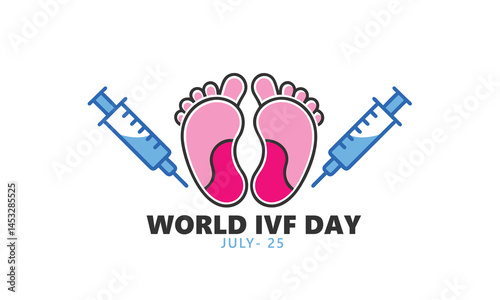 World IVF Day. background, banner, card, poster, template. Vector illustration.