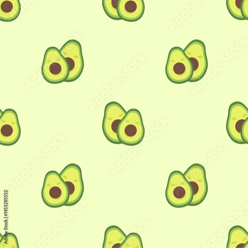Avocado pattern geometric seamless. fresh avocados pattern.