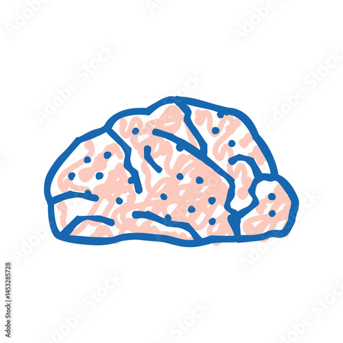 rose quartz stone rock icon doodle illustration photo