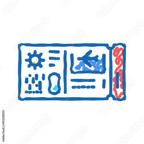 vacation summer icon doodle illustration