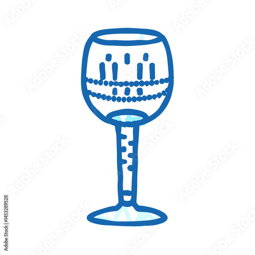 drink wine glass icon doodle illustration