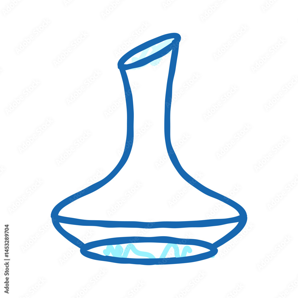 decanter alcohol wine glass icon doodle illustration decanter alcohol wine glass icon doodle illustration