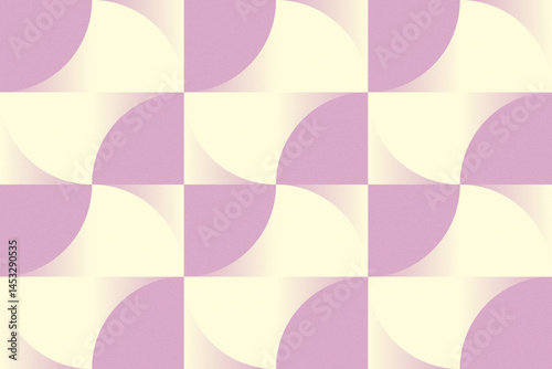 Wavy Curvy Circular and Circle Shapes and Designs Purple and Yellow Colors Grainy Texture Modern Abstract Background Geometric Background