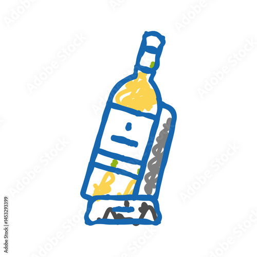 holder wine icon doodle illustration