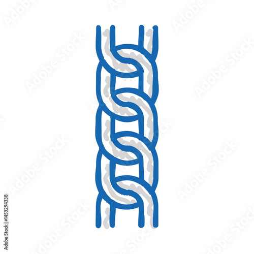 curb chain icon doodle illustration