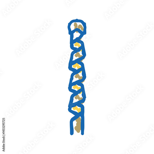 masonry drill bit icon doodle illustration