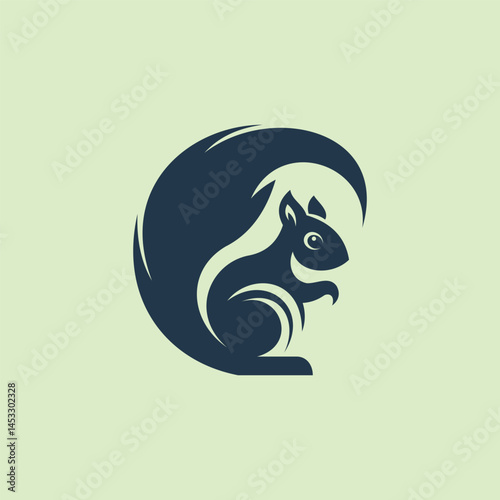 Charming Squirrel Logo For Startups