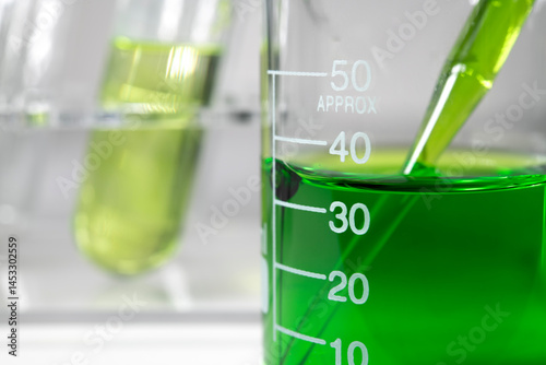 green chemistry beaker and test tube