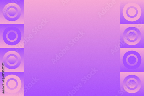 Wavy Curvy Circular and Circle Shapes and Designs Purple Colors Grainy Texture Modern Abstract Background Geometric Background