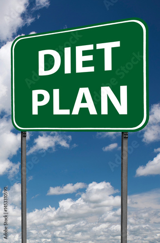diet plan sign