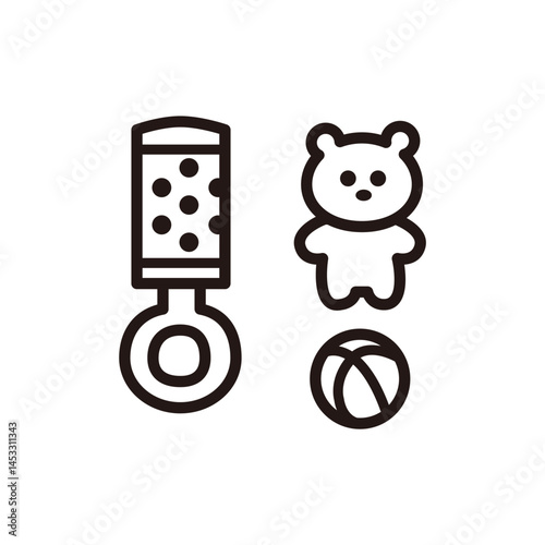 赤ちゃん用玩具のアイコン