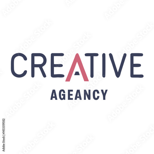 Creative Agency Logo Design With Simple Typography And Modern Color Scheme