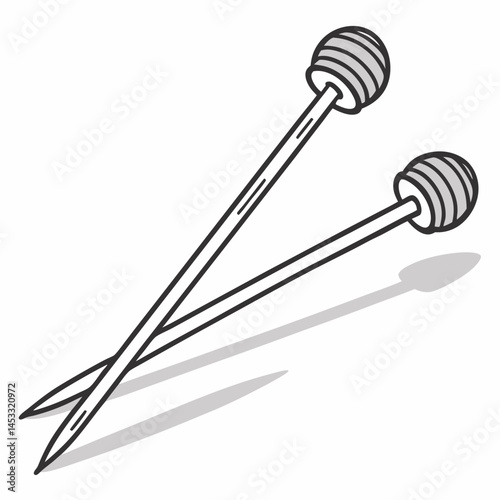 Illustration Of Two Honey Dippers Isolated On A White Background
