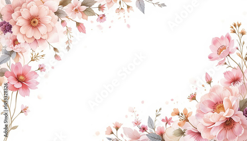 Wallpaper Mural cherry blossom border Torontodigital.ca