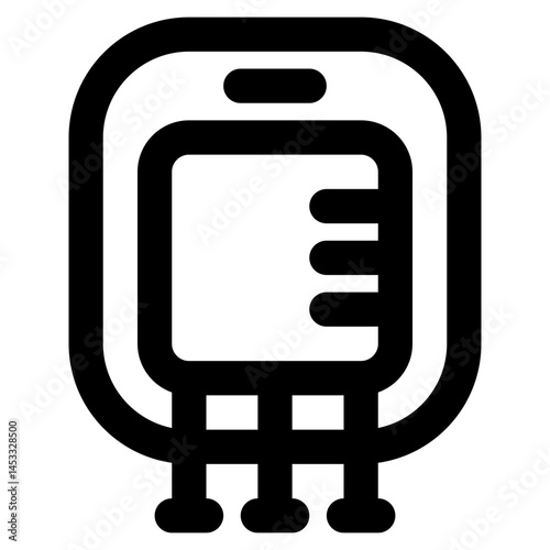 vector illustration of a blood bag