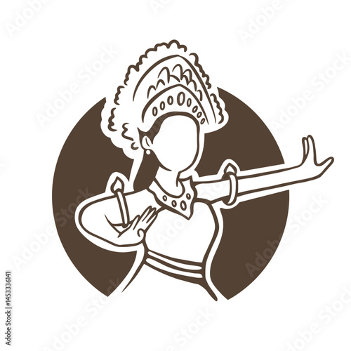 Balinese Dancer Illustration