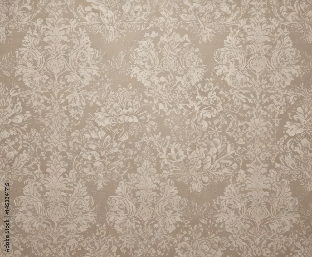 Elegant damask wallpaper, intricate lace-like pattern in subtle neutrals , sophisticated, background Elegant damask wallpaper, intricate lace-like pattern in subtle neutrals , sophisticated, background