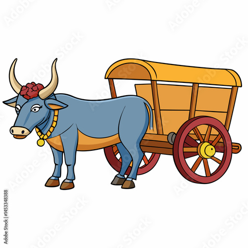 cow with cart