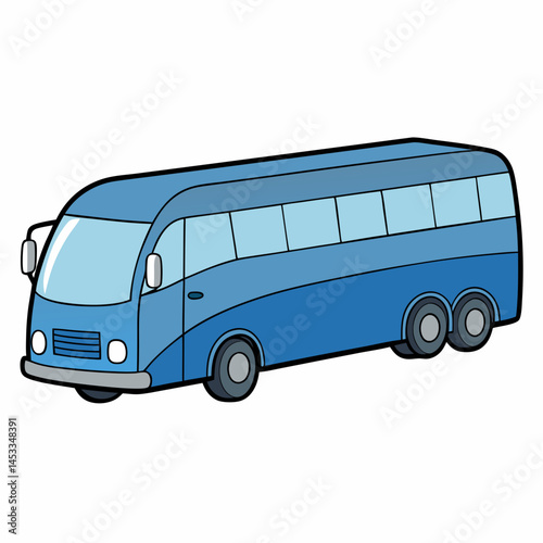 bus isolated on white