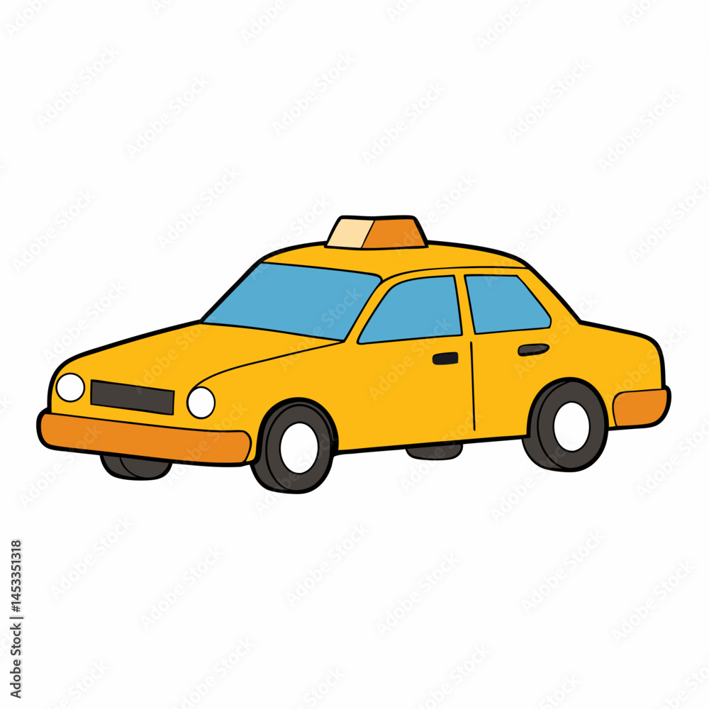 Obraz premium yellow taxi cab