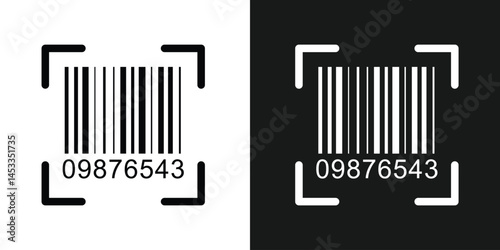 Bar code black and white vertical stripes forming a barcode like pattern, ideal for retail, product identification, inventory management, and modern tracking technologies in eps 10.