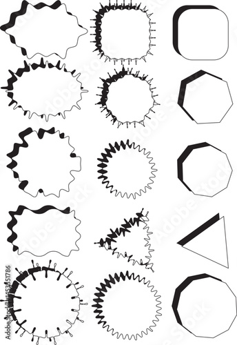 This illustration is a simple speech bubble frameset