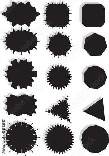 This illustration is a simple speech bubble frameset