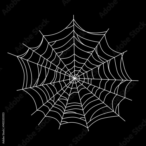 spider web vector image illustration