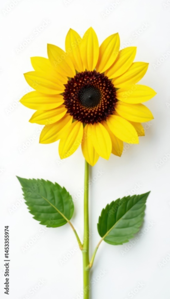 Obraz premium A single sunflower seed against a pure white background High resolution , contrast, healthy