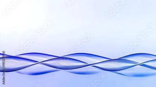 Abstract blue wave pattern on light background