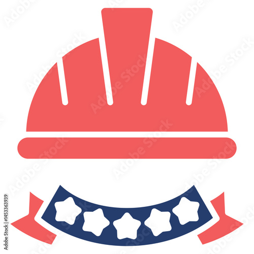 Labour Day lineal color icon