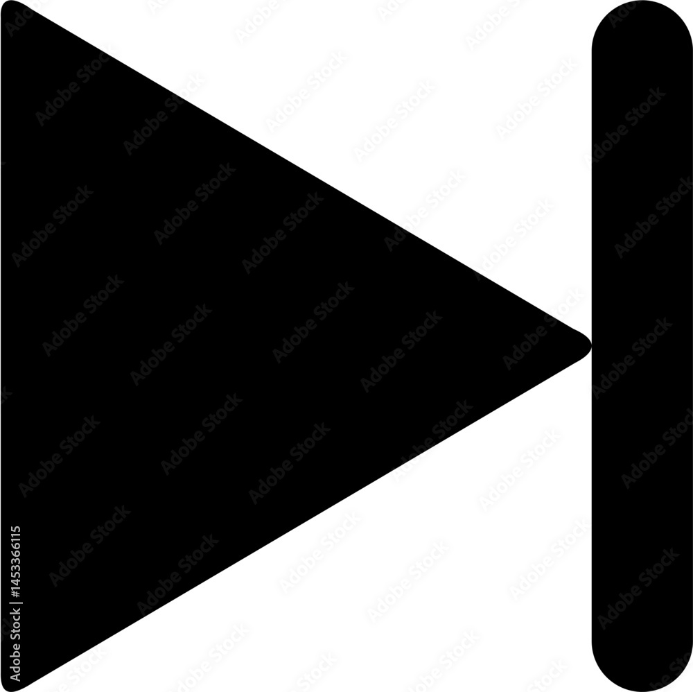 Next icon. Music player interface illustration Next icon. Music player interface illustration