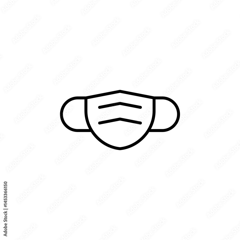 Medical Face Mask Icon vector Medical Face Mask Icon vector