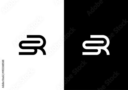 SR, RS monogram logo