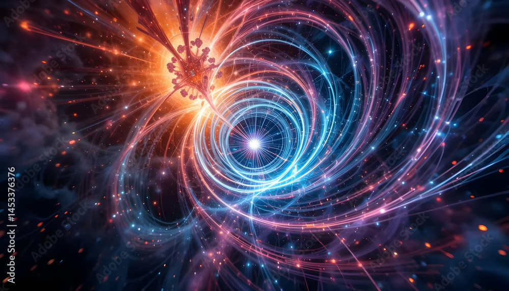 Abstract Cosmic Vortex Vibrant Energy Swirl in Deep Space, Nebula, Starburst, Galactic Collision, Celestial Phenomenon Abstract Cosmic Vortex Vibrant Energy Swirl in Deep Space, Nebula, Starburst, Galactic Collision, Celestial Phenomenon
