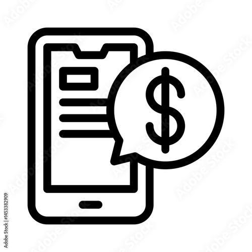 payment request line icon