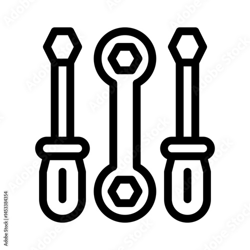 screwdriver line icon