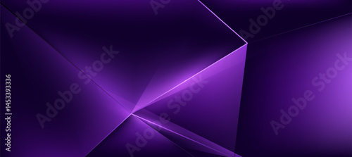 Modern abstract background, Polygon elegant purple background vector for presentation business banner or web background EPS 10