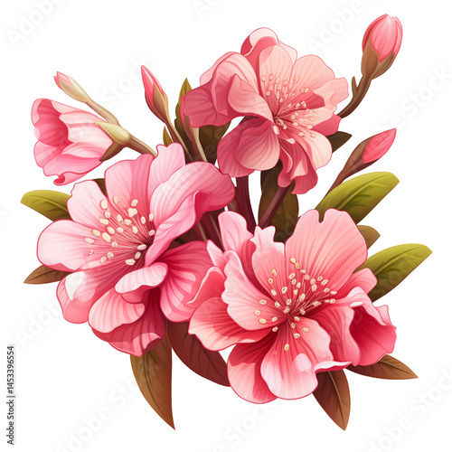 bouquet of pink lilies