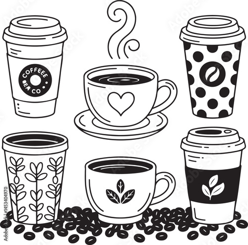 Steaming Coffee Cup Silhouette Vector

Coffee Mug with Beans Design

Espresso Shot Silhouette Art

Takeaway Coffee Cup Vector

Coffee Lover’s Morning Silhouette